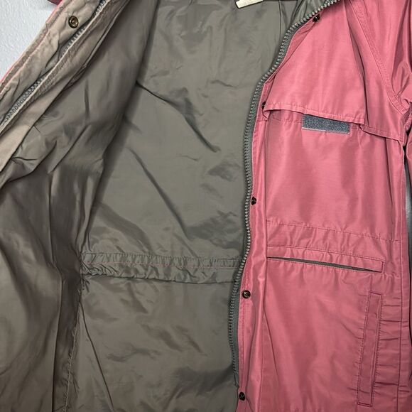 Eddie Bauer Vintage Goretex Dusty Pink Mauve Hooded Jacket Size Small - Picture 12 of 14
